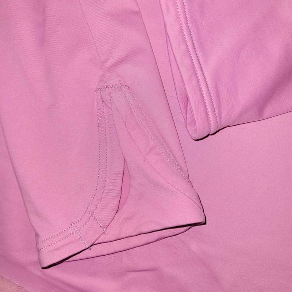 Athleta Cadence Pink Mesh Longsleeve with thumbholes - Picture 4 of 5